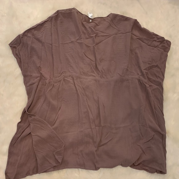 SYKE Joy KIMONO Mauve Swim Cover-up One Size Tassel Tie - Picture 10 of 15